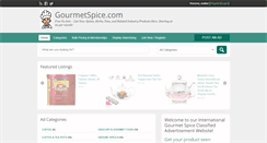 Desktop Screenshot of gourmetspice.com