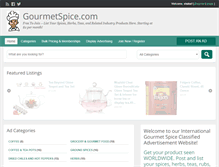 Tablet Screenshot of gourmetspice.com